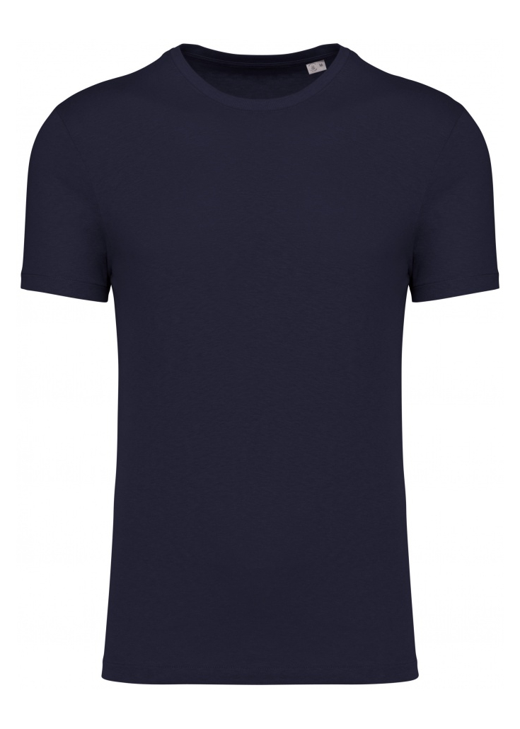 T-shirt unisex  CHARLIE in cotone biologico e lino - Blu