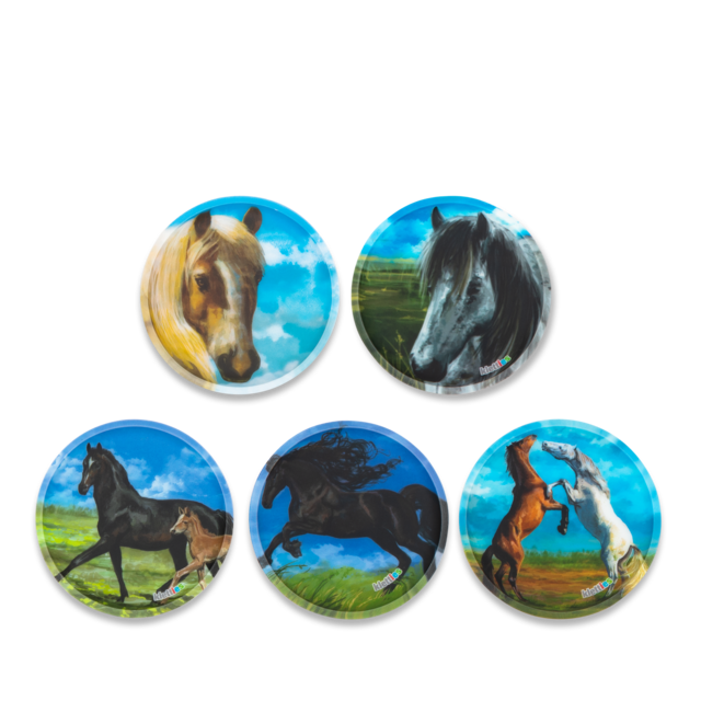 Zaini Ergobag KLETTIES Horses badge per la personalizzazione 5 pz