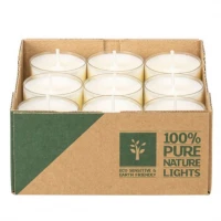 PURE NATURE Tealight candles in rapeseed oil - duration 7h