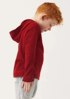 Noah hooded sweater for children in pure merino wool