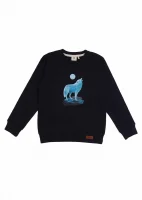 Singing Wolfs sweatshirt for children in organic cotton