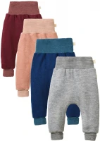 Bloomers trousers for children in pure organic boiled wool