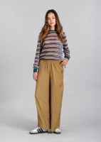 Marie women's trousers in viscose EcoVero™ - Khaki
