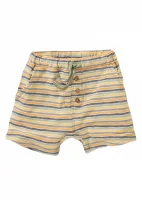 Children's striped shorts in pure organic cotton