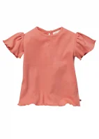 Raspberry T-shirt for girl in pure organic cotton