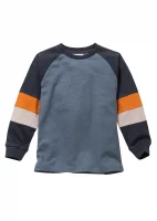 Colorblock T-shirt for children in pure organic cotton