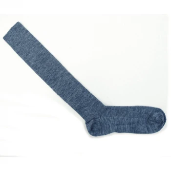 Knee high thin socks in wool and organic cotton_43224