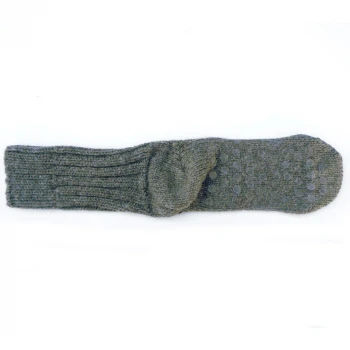Non-slip socks in wool and alpaca wool_43235