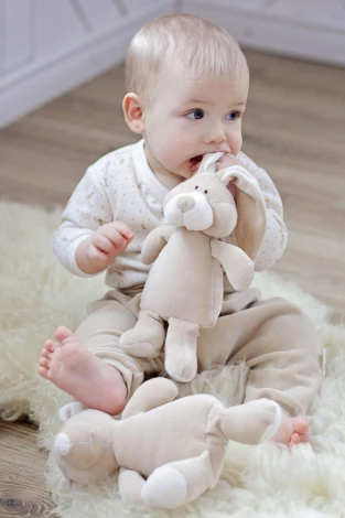 Bunny soft toy in organic cotton_48789