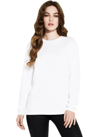 Shirt long sleeve basic unisex in organic cotton_109538