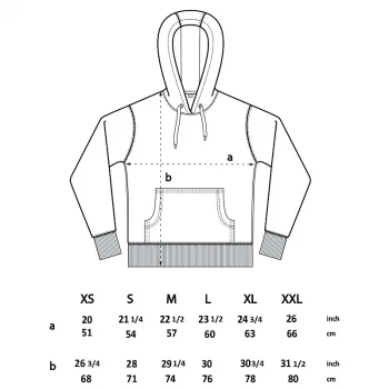 Pullover hoody unisex in organic cotton_52428
