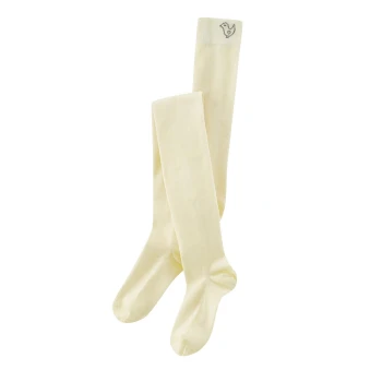 Organic wool and cotton tights in Natural White_52891