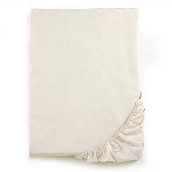 Double bed corner sheet Mymami in Organic Raw Natural cotton_53096