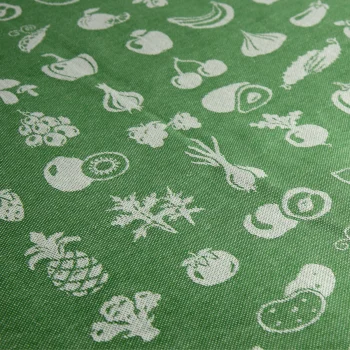 Fruits round tablecloth in organic cotton_56164