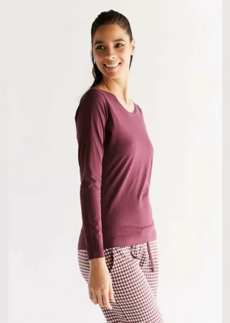 Long sleeve woman shirt Albero Natur in organic cotton_109795