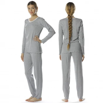 Pajamas Grey in natural cotton_59871