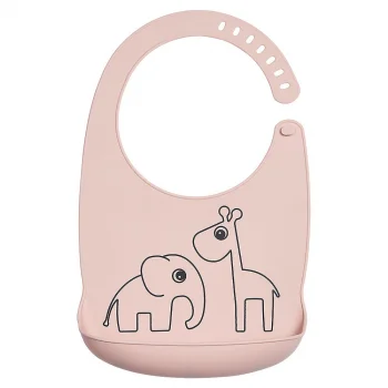 Silicone bib with Deer friends_60059