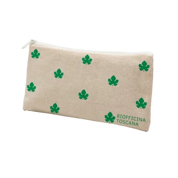 Cosmetic bag in cotton Green Leaves_60997