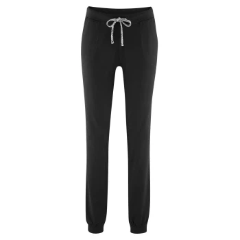 Relax Black woman trousers in organic cotton_61553