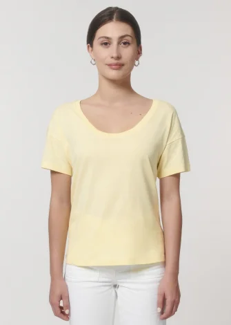 Scoop neck women's t-shirt in organic cotton_100948
