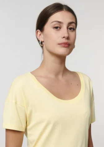 Scoop neck women's t-shirt in organic cotton_100953