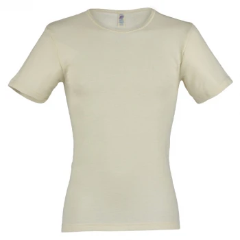 Unisex short sleeve vest in organic wool/silk_51727