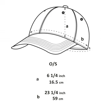 Six panel baseball cap in organic cotton_62745