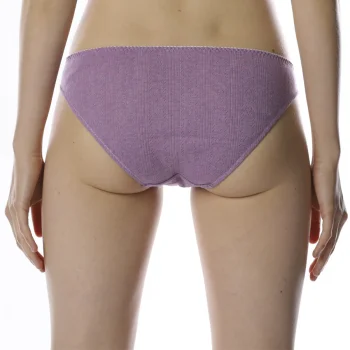 Low waist briefs in natural ribbed cotton_62850