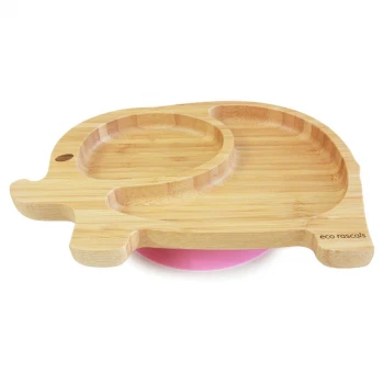 Elephant plate in bamboo_65083