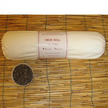 Neck Roll 11x40 Naturale in pula di Grano Saraceno_64129