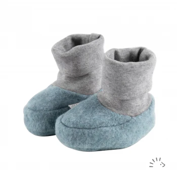 Baby boots in organic cotton fleece Popolini_93034
