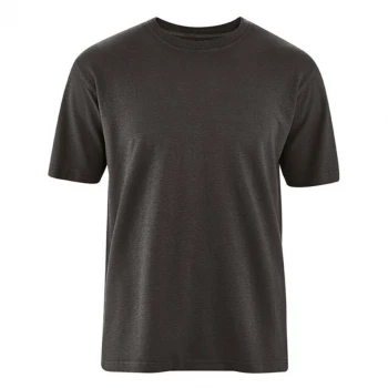 Man basic t-shirt in hemp and organic cotton Black_66226