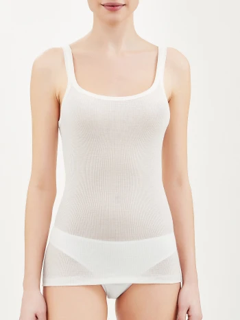 Shoulder strap vest top in soft merino wool_88729