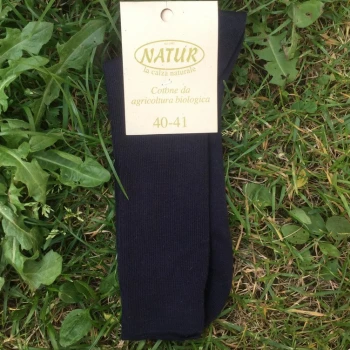 Short socks blue navy in organic cotton_43196