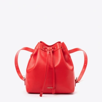 Prima Linea Giorgia bucket bag in red Vegan apple leather_72214