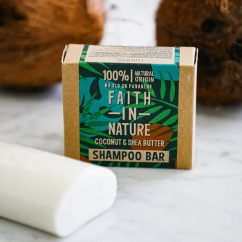 Vegan solid shampoo Coconut & Shea Butter plastic free_75125