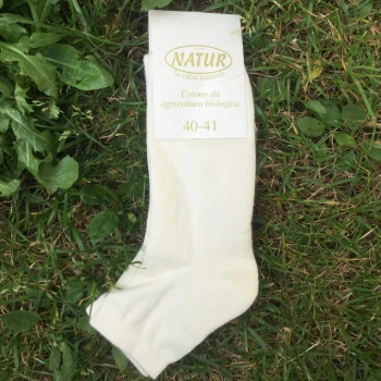 Ankle socks in natural organic cotton_43171