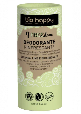 Deodorante rinfrescante solido 4FREEdom lavanda, lime e bicarbonato_100504