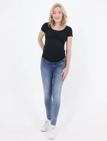 Sustainable Jeans for Pregnancy super skinny stone wash_77992