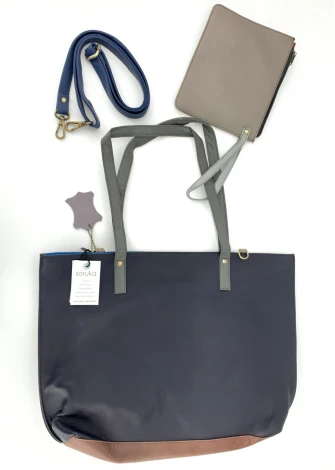 Wendy Shopper Bag in Fair Trade recycled leather_102208