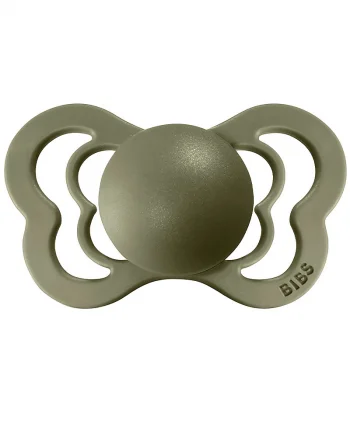 BIBS COUTURE Vanilla and Olive pacifiers with anatomical rubber teat_79297