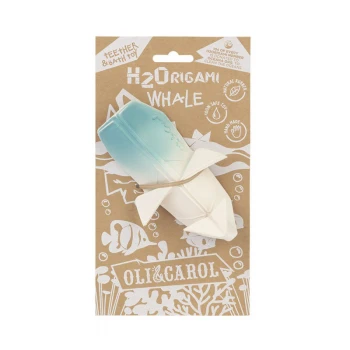 Whale ORIGAMI H2O bath toy in natural rubber_79198