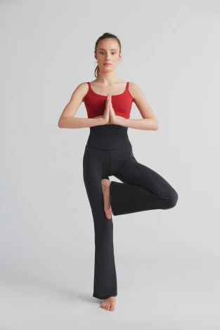 Flare Comfort women's pants for yoga and sports in micromodal_79988