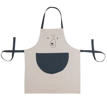 Kitchen apron for children in Organic Cotton - BEAR_80609