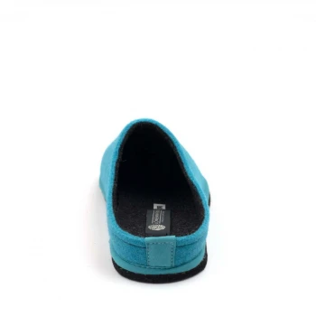Slipper FLUO BLUE/ANTHRACITE Easy in pure wool felt_83289