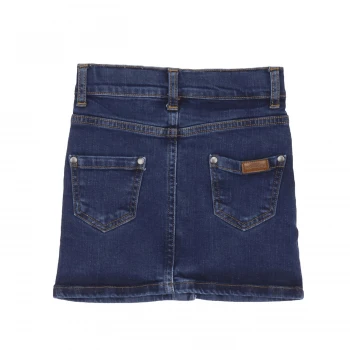 Denim mini skirt for girls in Organic Cotton_84527