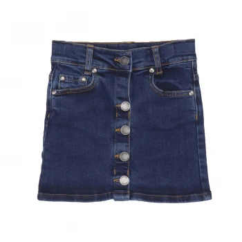 Denim mini skirt for girls in Organic Cotton_84528