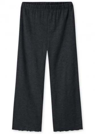BLUSBAR wide trousers for women in pure merino wool_85113