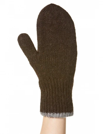 NATURA unisex mittens gloves in undyed pure Alpaca wool_86172