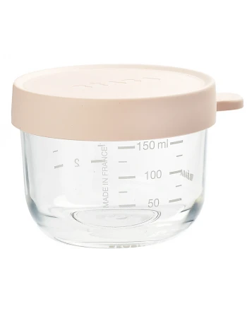 Graduated Glass Container with Hermetic Cap 150 ml for baby food_88302